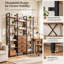LED Light Bookshelf with 15 Shelves-1816555232