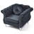 Farney Velvet Swivel Armchair-1524515538
