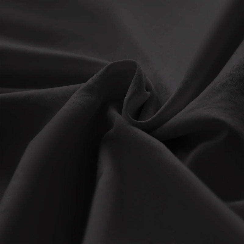 Macklan Microfibre Brushed Pillowcase - Set of 2, Black