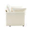 Canapé modulaire 2 places 69 po avec coussins en chenille de 22 po et 2 coussins décoratifs - Taille compacte pour appartement, salon, chambre à coucher (beige)
