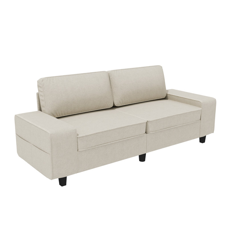 Causeuse de salon de style moderne, Chenille crème