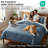 Vilano Springs ® Oversized Duvet Cover Set Microfiber with corner ties and zipper closure-850210348-850210334