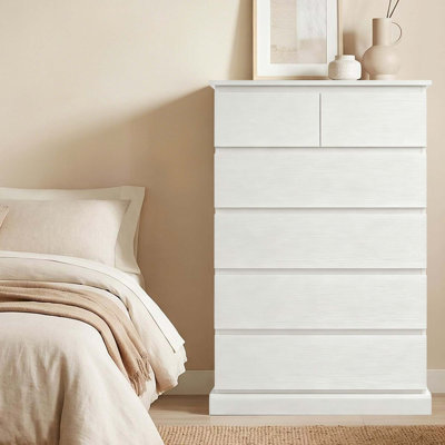 Modern 6-Drawer Dresser with Concealed Handles and Multi-Room Storage