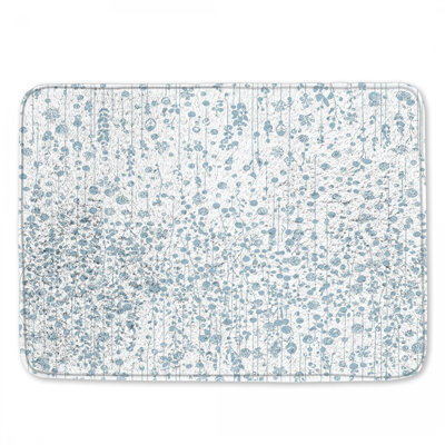 Motif de tapis de bain floral