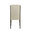 Chaise d'appoint de salle à manger espresso / beige Herbert, ensemble de 2