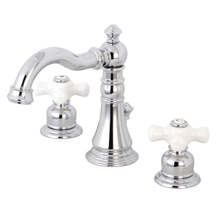 Kingston Brass American Classic Two-Handle 3-Hole Deck Mount Widespread ...