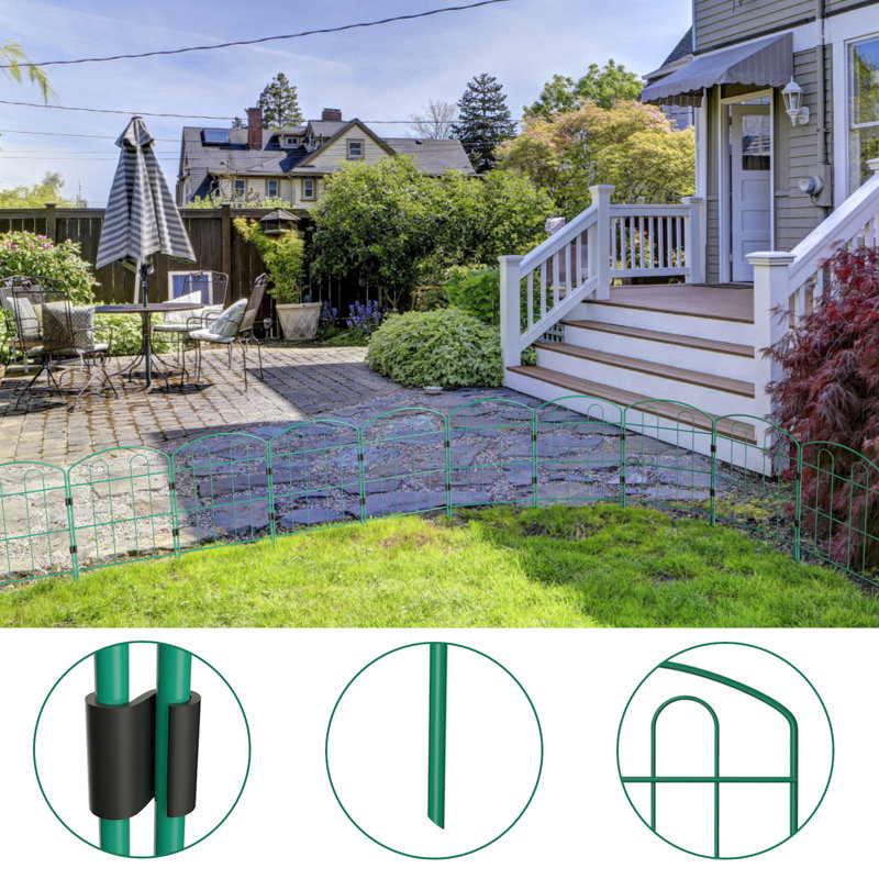 24'' H x 13'' W Metal Fence Panels Included