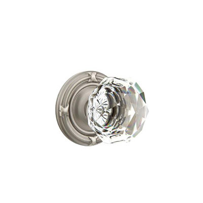 Passage Diamond Crystal Knob with Ribbon & Reed Rose