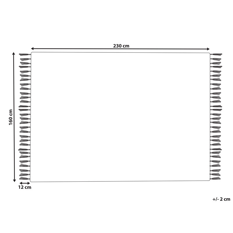 Houser Striped Hand Woven Area Rug, Rectangle 160cm x 230cm