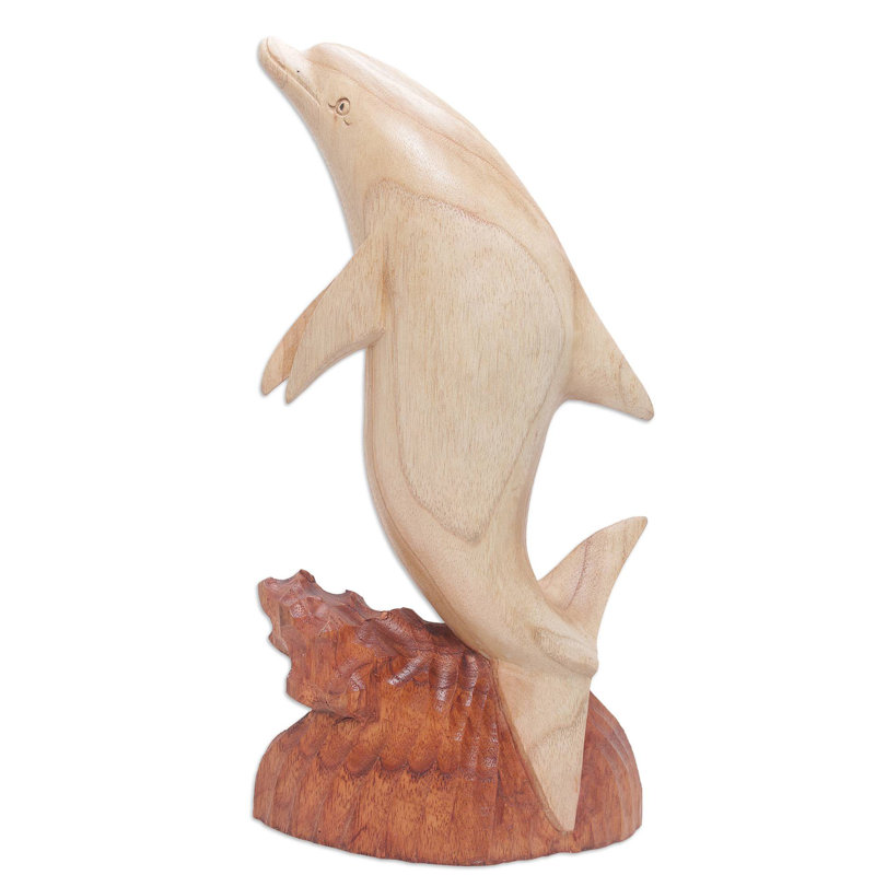 Sculpture en bois de houblon dauphin Lyles