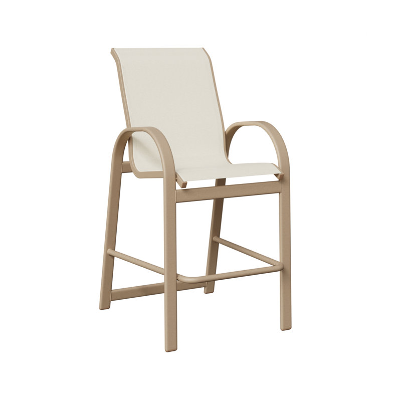 Chaise de bar Cazares Sahara Speckle, Blanc, Sahara moucheté