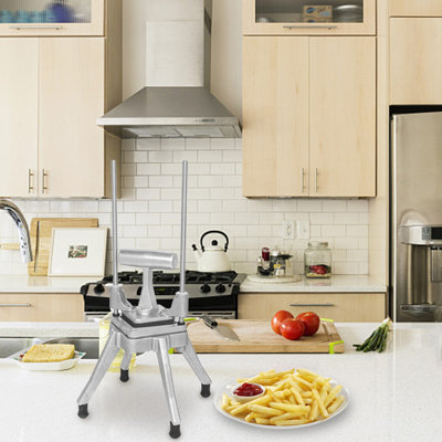 Ktaxon - Piece Stainless Steel Stainless Steel French Fry Cutter Set