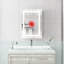 Armoire de salle de bain 20 "x 28" avec miroir mural - lumières DEL. Brouillard, imperméable, à intensité variable. 3000K 6000K, interrupteur tactile, tablette à intensité variable, style américain, 2 tablettes