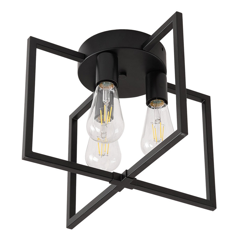 Iron Semi Flush Mount
