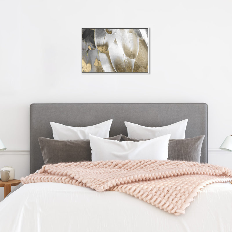 " Royal Feathers ", 30" W x 20" H, White Framed