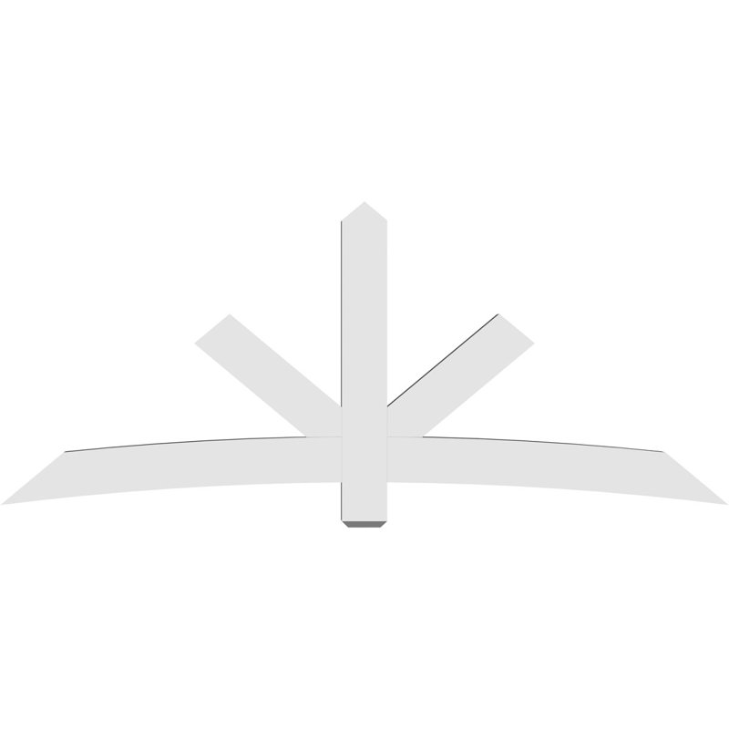 Support de pignon Alberta Alberta, H 40 po x l 96 po (pas : 10/12), P 4 po x F 6 po, PVC