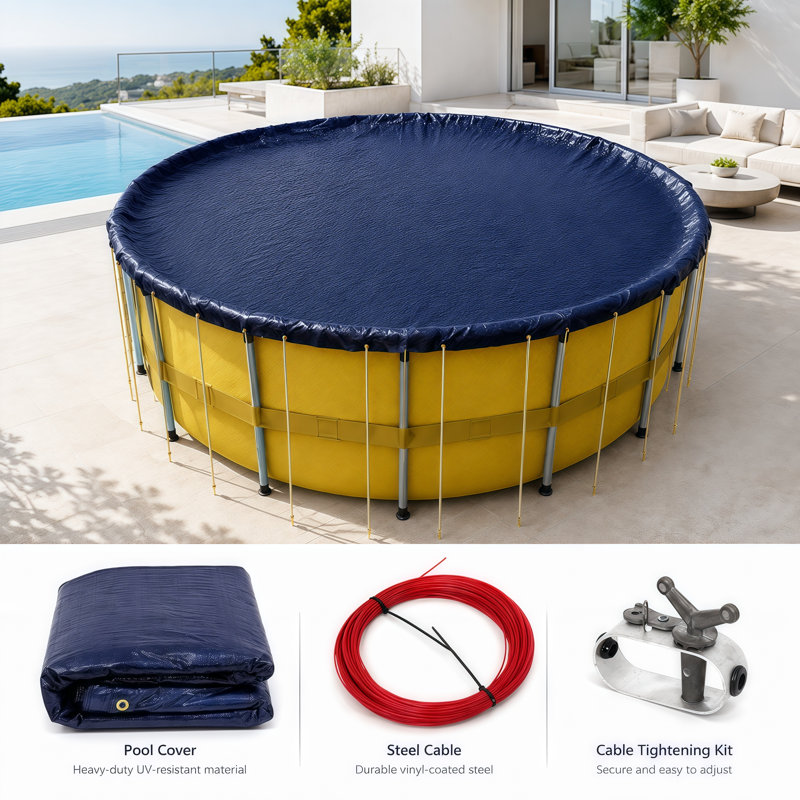 Housse de piscine Amgo Premium, H 15 pi x l 15 pi