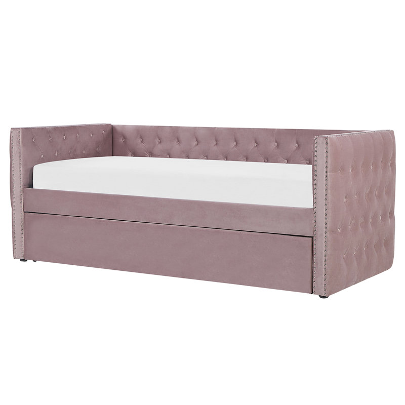 Yuri Upholstered EU Single - 90 X 200 Cm Bed, Pink