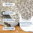 Farmhouse Scalloped Rug Washable Rug with Non Slip TRP Backing, Low Pile Non Shedding Rustic Carpet, Soft Thin Foldable Printed Mat for Living Room Bedroom-660204437-660204440