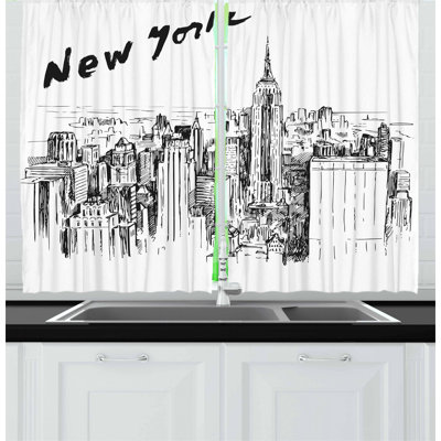 Pointed Kitchen Curtain
