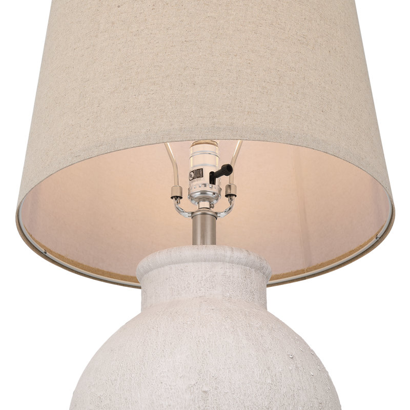 24" Single Ceramic Table Lamp Set