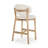 Bar Stool Upholstered Counter Stool with Solid Wood Frame-111814049-111814050
