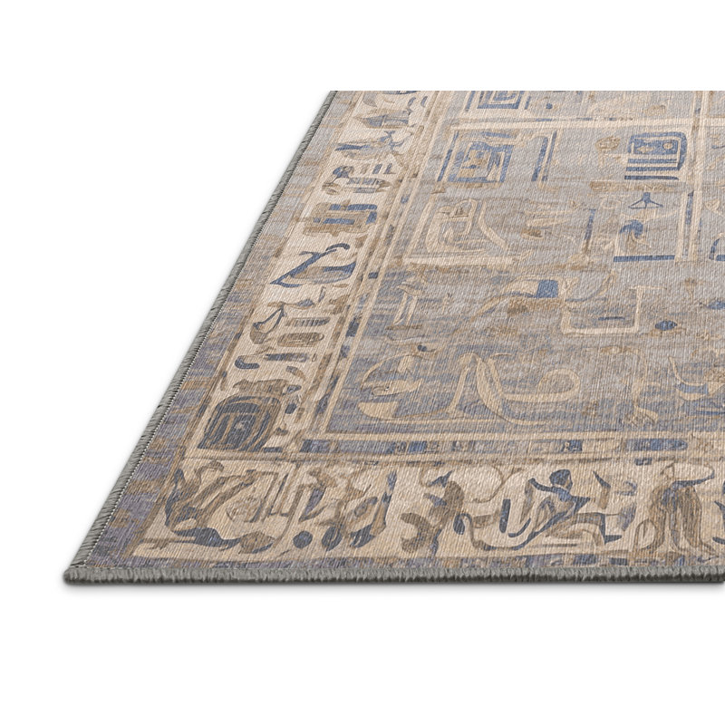 Tapis gris lavable à la machine