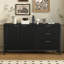 U_STYLE Buffet minimaliste à motif de vagues avec rangement fonctionnel