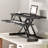 32 Inch Desk Converter, Height Adjustable Sit To Stand Riser, Dual Monitor And Laptop Workstation With Wide Keyboard Tray-179468742