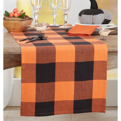 Harvest Plaid 100% Cotton Table Runner
