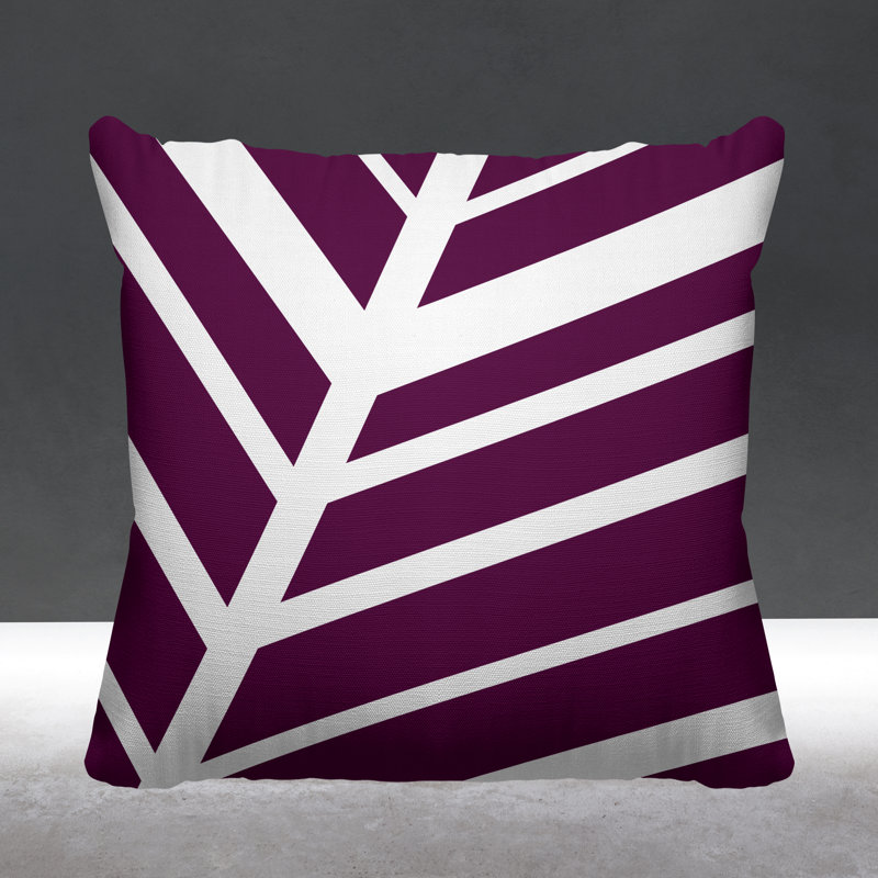 Coussin décoratif intérieur / extérieur Sanford, L 15 po x H 15 po, Mauve