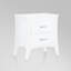 2 Table de chevet blanche avec amplement d'espace pour la chambre