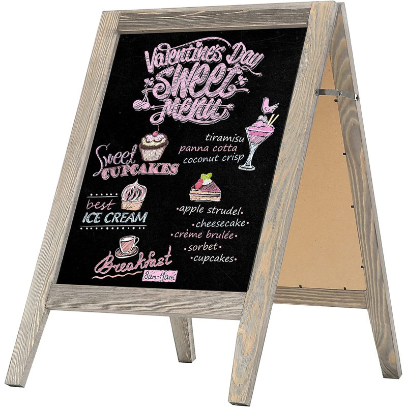 Freestanding Memo Sign Chalk Board 