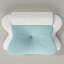 Oreiller cervical ergonomique en mousse à mémoire de forme, oreiller de soutien pour le cou avec housse amovible en soie et en coton, et coussin rond amovible-572435185
