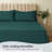 Luxclub 4 PC Emerald Queen Silky Soft Cooling Extra Deep Pocket Performance Sheet Set-123418285-123418292