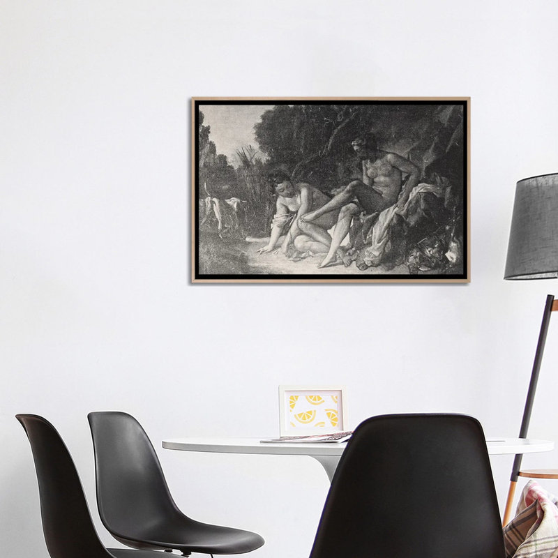 Print, 66.04 cm H x 101.6cm W x 4.445cm D, Natural Wood