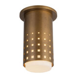 Astoria 5-in Black Semi-Flush Mount