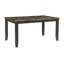 Ensemble de salle à manger simple et classique brun 7 pièces Table de salle à manger en faux marbre 6 chaises d'appoint en cuirette Mobilier de salle à manger-1124406658-1124406668