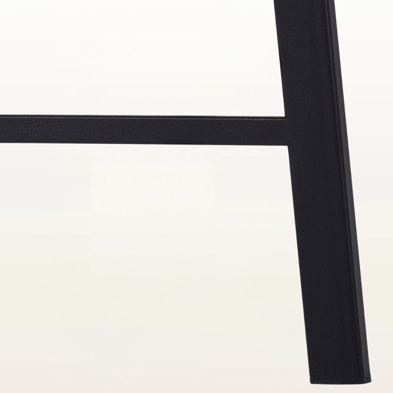 Excel White Finish 4-Shleves Computer Desk with Black Metal Leg, 29.75" H X 47.01" W X 23.55" D
