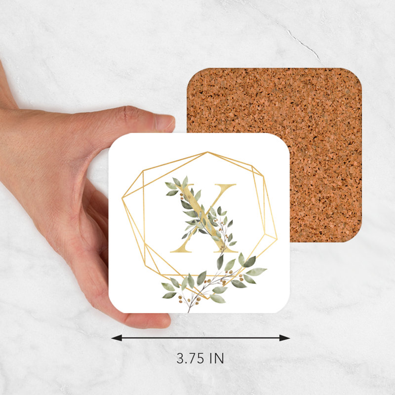 Sous-verres Café à monogramme, X