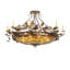 Oak Leaf & Acorn 8 - Light Semi Flush Mount