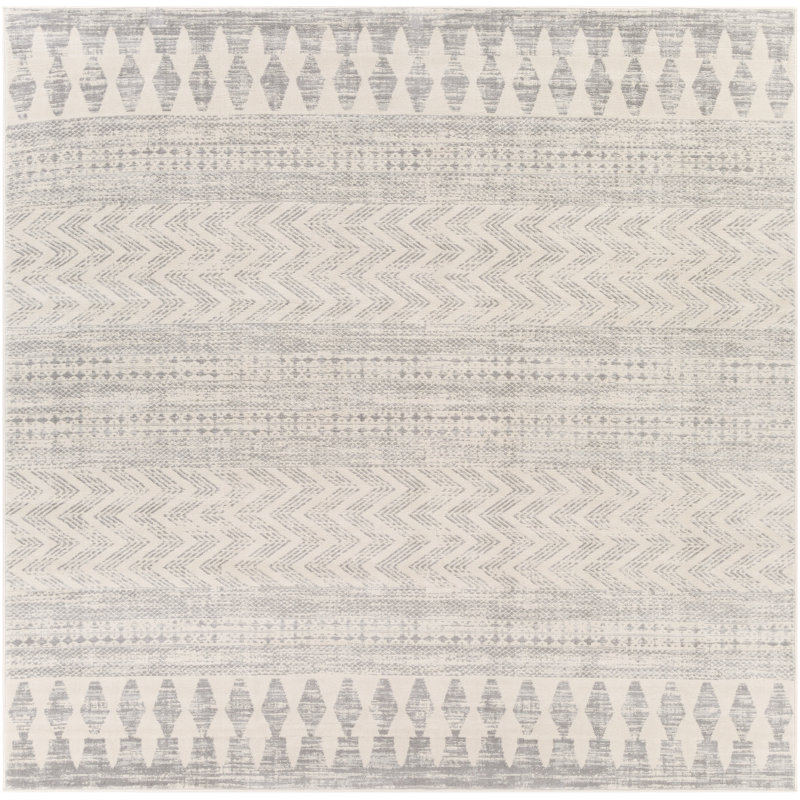 Turney Geometric Indoor Rug, Square 6'7"