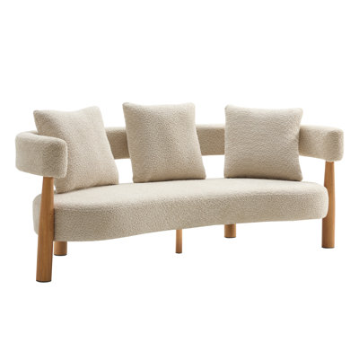 Modern Upholstered Boucle Sofa