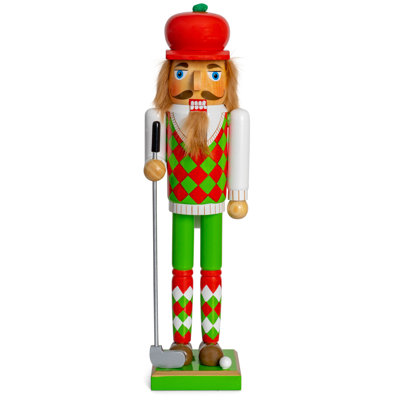 Casse-noisette de Noël joueur de golf