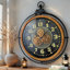 THE GEARS CLOCK Wall Clock with Real Moving Gears FI-LI_ 28 in Oval HELSINKI