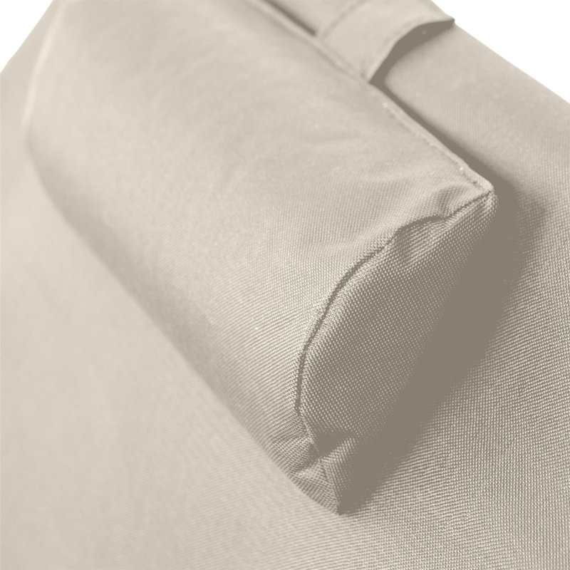 Folding Deck Chair, Beige