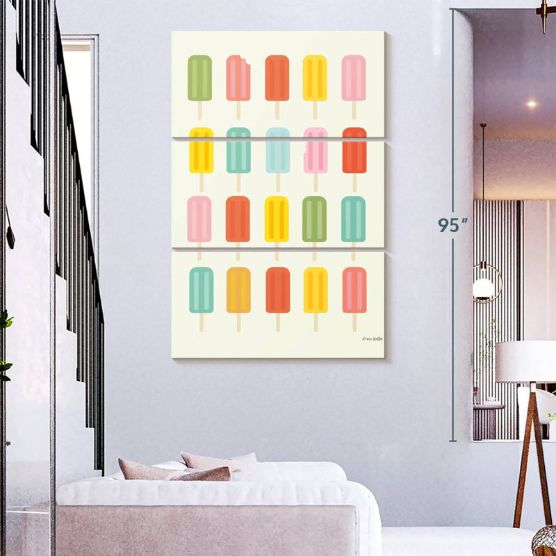 Yarlin Colorful Popsicles, 74" H x 48" W