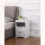 Nightstand with Charging Station, 2 Drawers, and Open Shelf