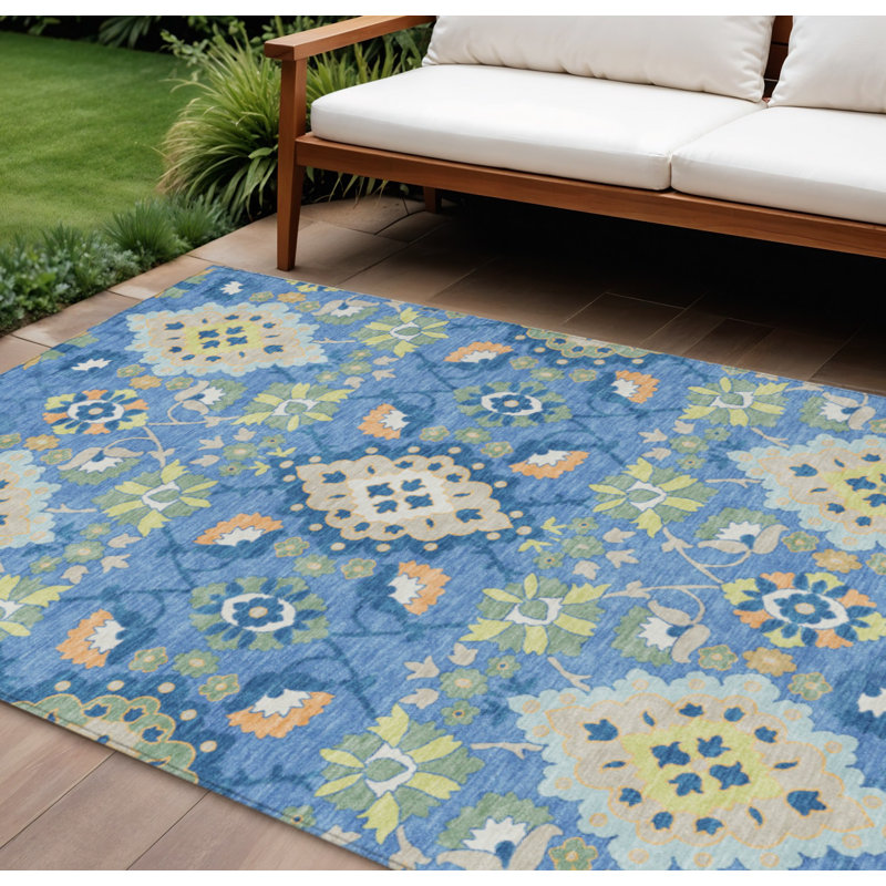 Tapis oriental lavable intérieur orange 8 pi x 10 pi