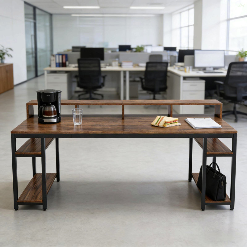 Bureau d'ordinateur pour deux personnes, bureau, bureau d'écriture